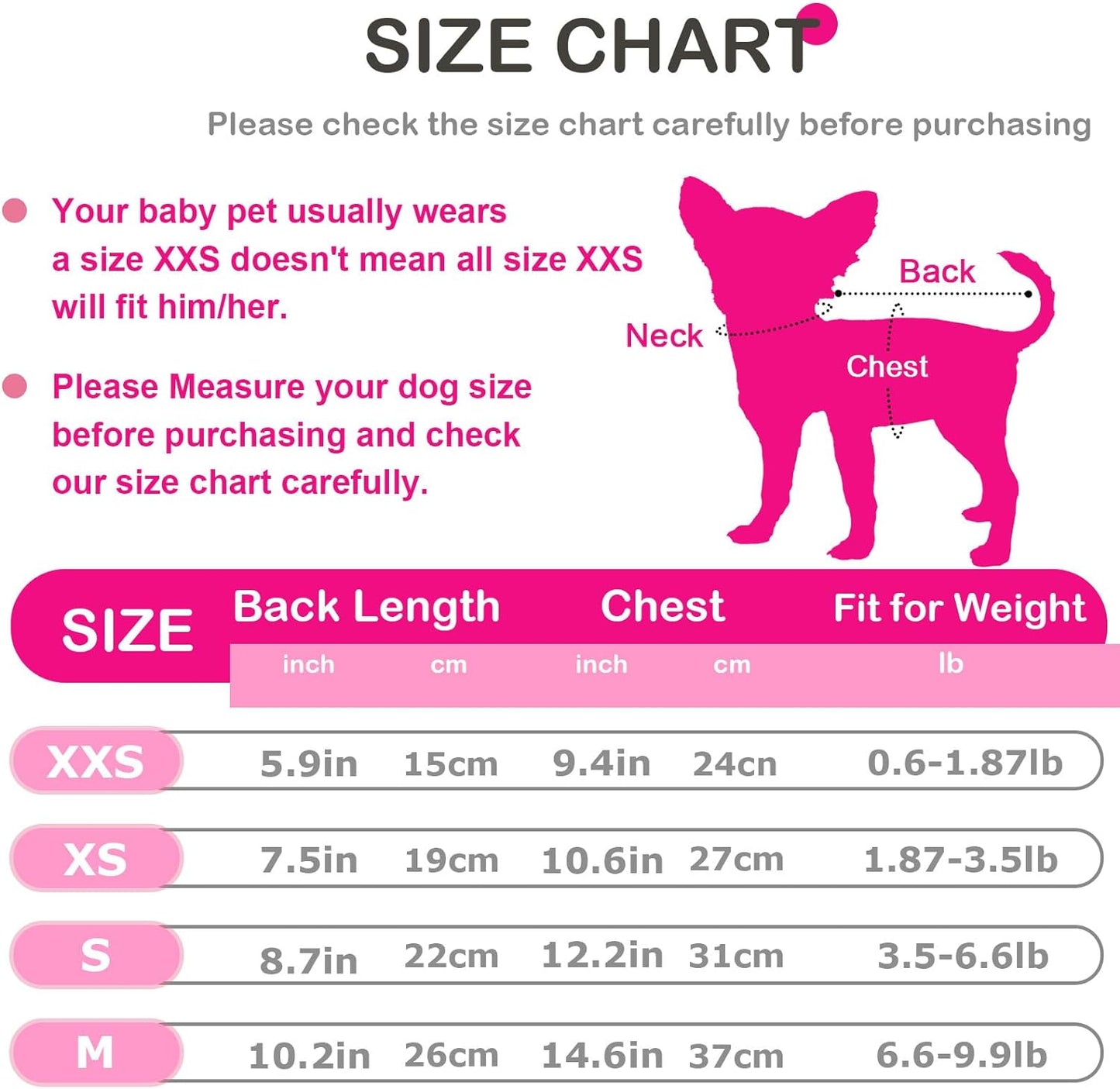 Kallfir's cutie XXS Dog Sweater, 2 Pieces Chihuahua Sweater Yorkie Teacup Dog Clothes for Small Dogs Girl Winter Puppy Clothes Outfits XX-Small Pink