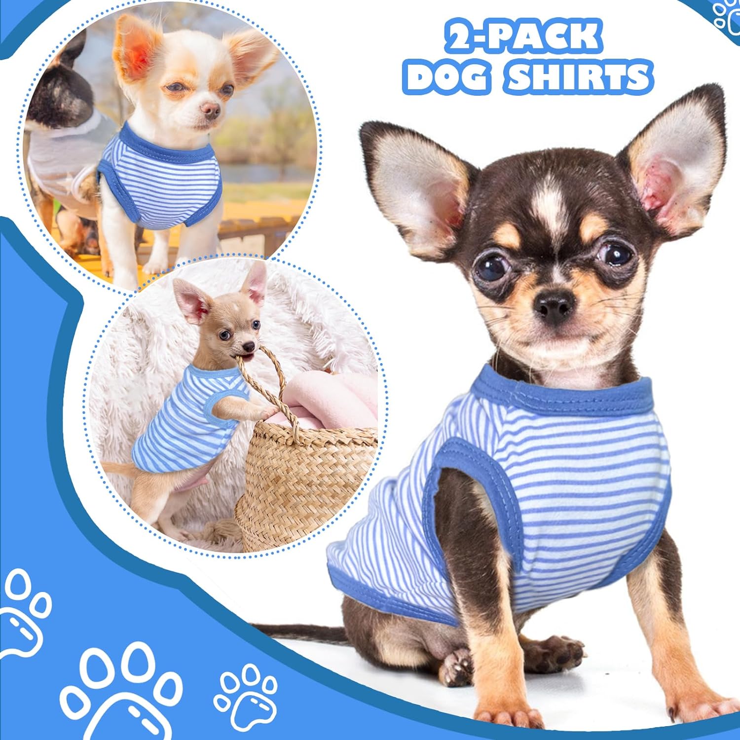 ⭐︎犬服⭐︎handmade Flower Patch Dog Dress - Small Pet Gown, XXS Puppy Outfit